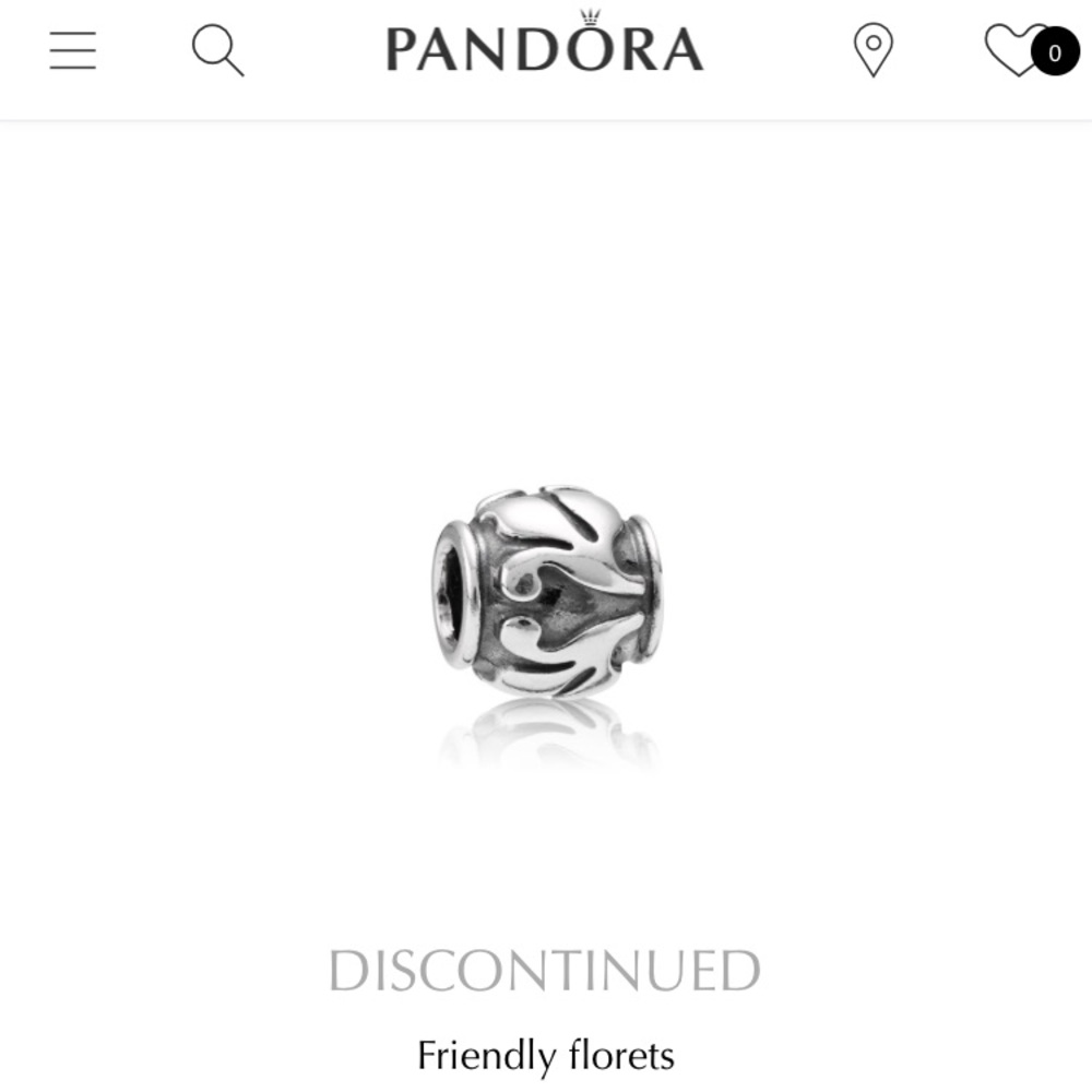 Pandora "friendly florets" charm